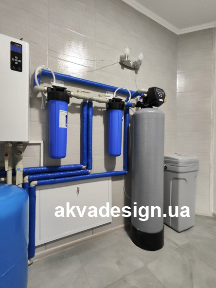 Установка фільтрів для очищення води зі свердловини від заліза, марганцю, жорсткості, вапняного нальоту, сірководню, піску, іржі, глини, бруду для квартири, заміського будинку, котеджу, дачі, бізнесу