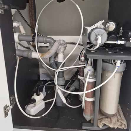 Ремонт фільтру води зворотного осмосу Atlas Filtri OASIS DP-F SANIC PUMP-UV SE6075360 та заміна картриджів у с. Трипілля Обухівського району Київської області