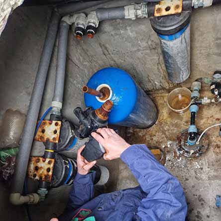 Сервисное обслуживание фильтра комплексной очистки воды Ecosoft FK1252CIMIXP от железа и солей жесткости из скважины в частном доме в с. Круглик Киево-Святошинского района Киевской области