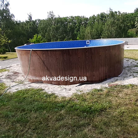 Установка и монтаж каркасного бассейна в Лесниках Киевской области