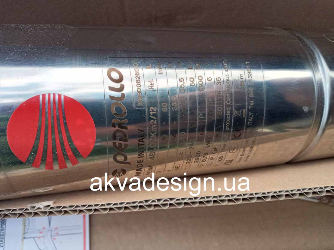 Установка и монтаж насоса скважины Pedrollo 4BLOCKm 2/12 в Музычах Киевской области