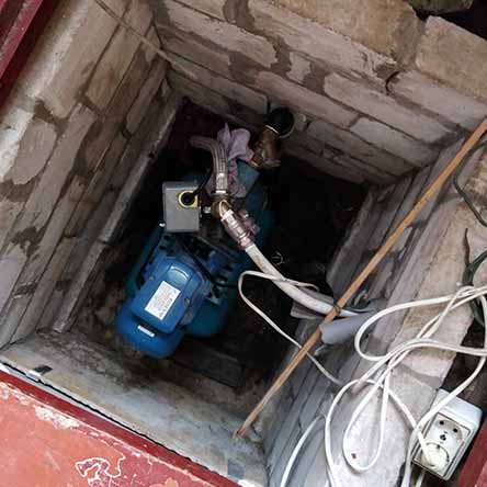 Ремонт скважины для воды и насосной станции Water Pump JY100A(a) - 24L на участке дачного дома в Глевахе Киевской области