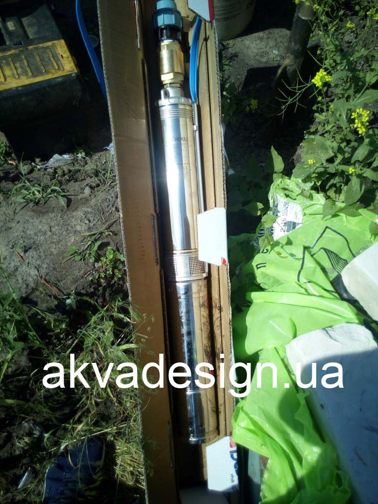 Установка и монтаж насоса скважины Pedrollo 4SR2/13 в Пуховке Киевской области