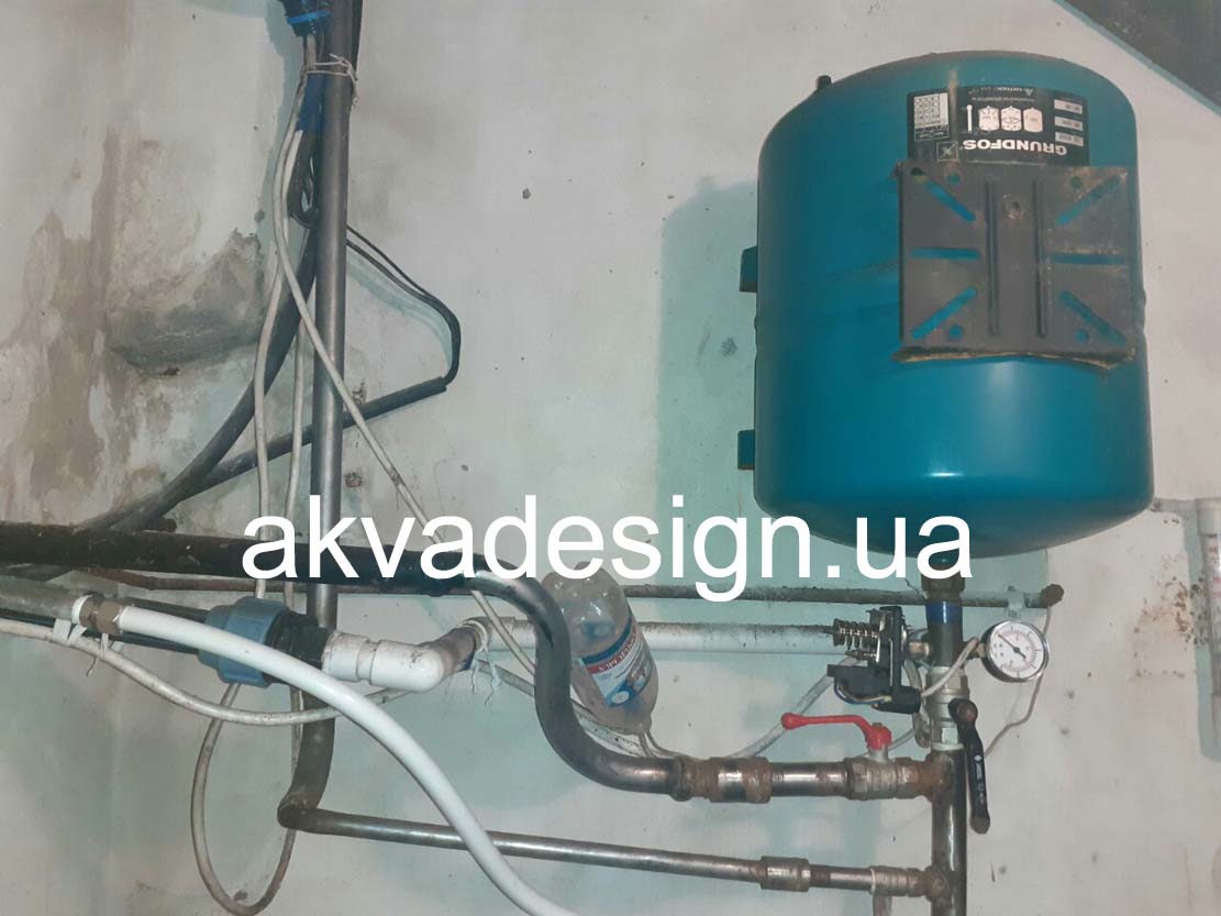 Ремонт насосной станции скважины Grundfos Hydrojet JP 5/50 в Калиновке Макаровского района Киевской области