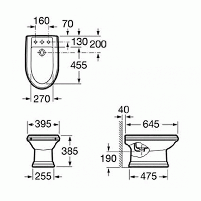 Биде Roca AMERICA 357490000