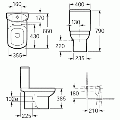 Компакт Roca DAMA SENSO 34951500W