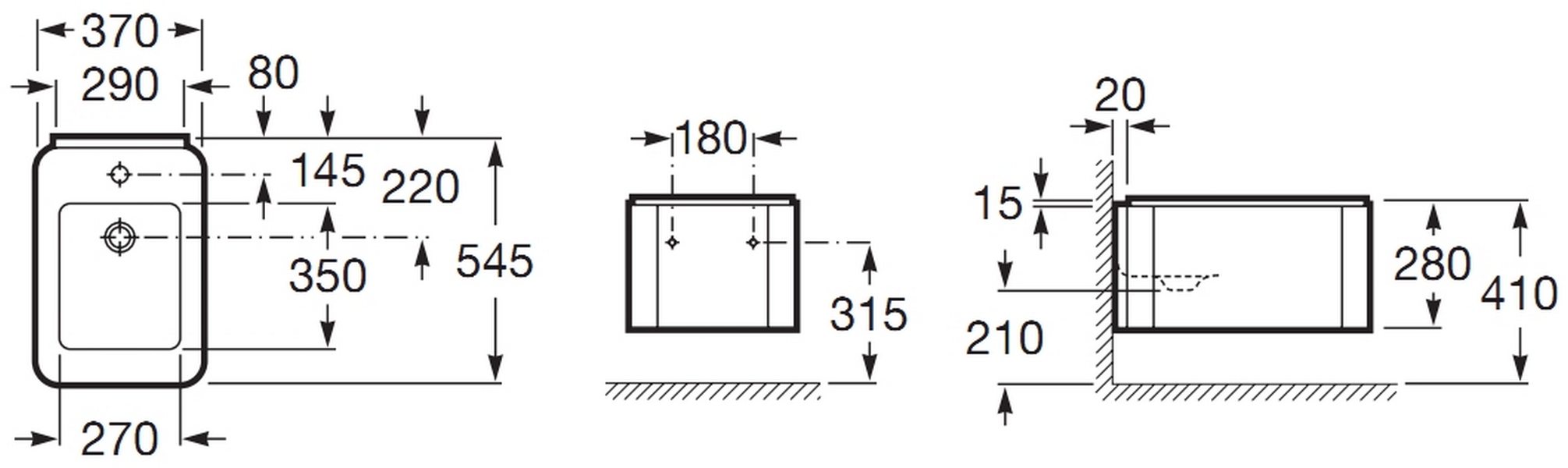 Биде подвесное Roca ELEMENT 357576000