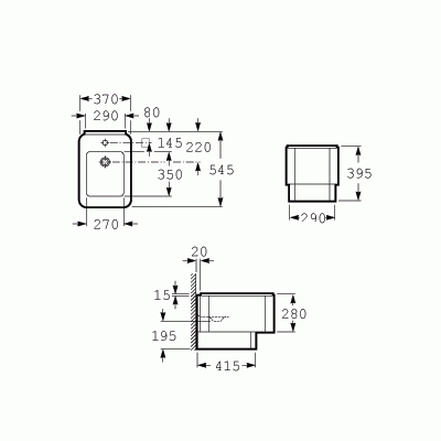 Биде Roca ELEMENT 357577000