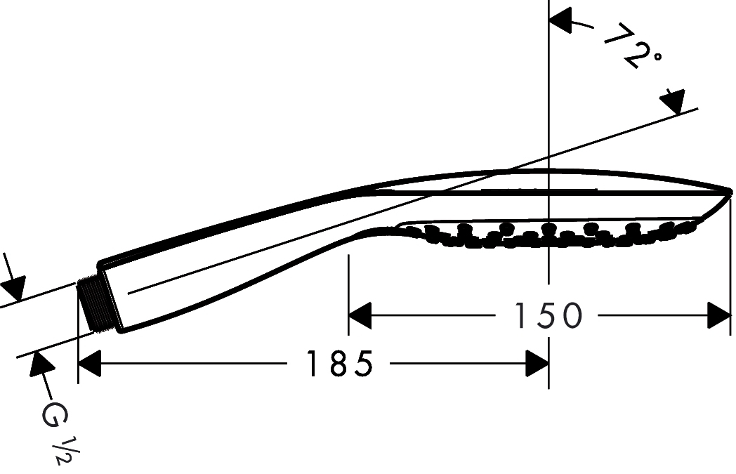Ручной душ Hansgrohe PURAVIDA 28567400
