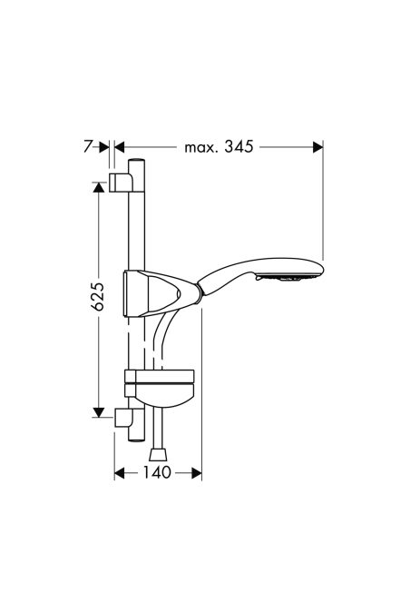 Душевой набор Hansgrohe RAINDANCE 27887000