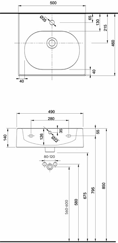 Умывальник Kolo TWINS L51151000