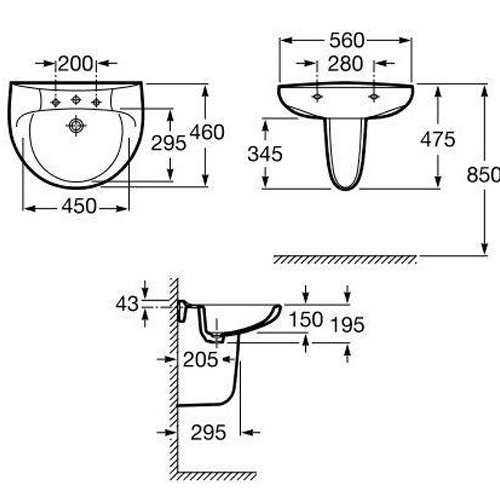 Умывальник Roca VICTORIA 325393000