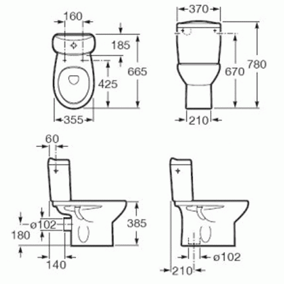 Компакт Roca VICTORIA 34940200Т