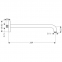 Кронштейн для душа Hansgrohe AXOR CITTERIO 27413000(G) - 1