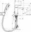 Набор для биде Hansgrohe METRIS 31285000 - 1