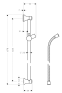 Штанга для душа Hansgrohe UNICA CLASSIC 27617000 - 1