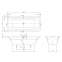 VILLEROY & BOCH TARGA STYLE ванна 180*80см(UBA180FRA2V-01) - 1