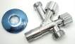 Кран двойной угловой для сантехприборов Albertoni Ø 1/2"x1/2"x3/4" (D902694) - 5