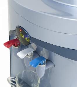 Кулер напольный с компрессорным охлаждением HotFrost760CS Blue Met - 5