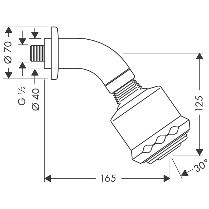 Верхний душ Hansgrohe 27475000