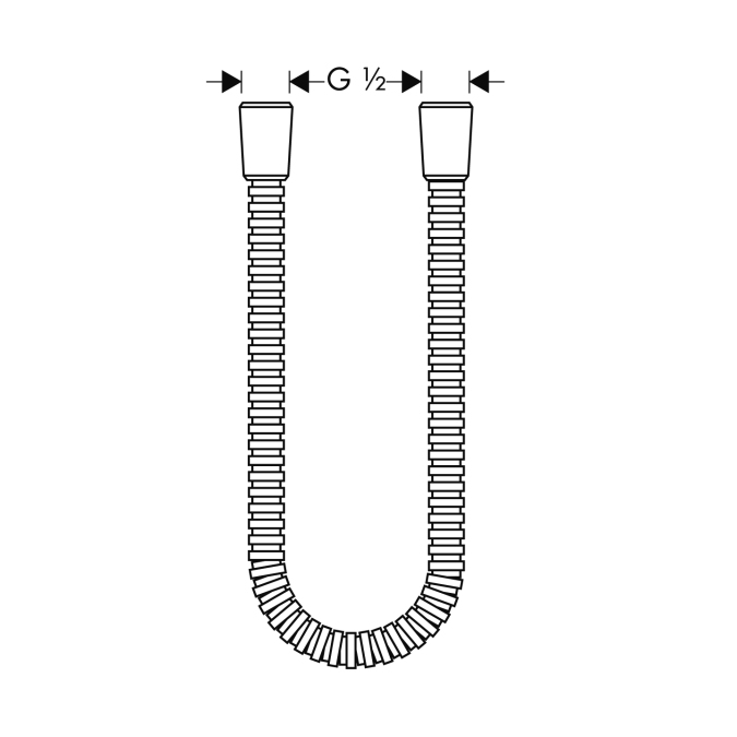 Шланг для душа Hansgrohe AXOR MONTREUX 28116000
