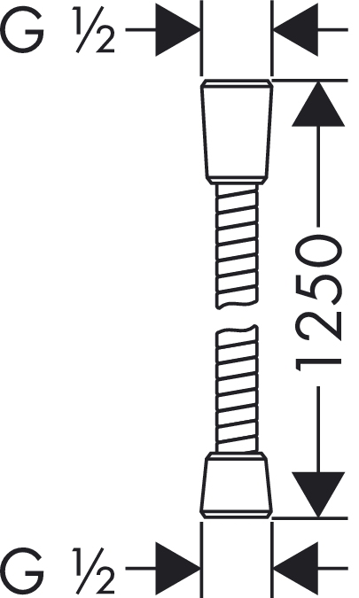 Шланг душевой Hansgrohe SENSOFLEX 28132000