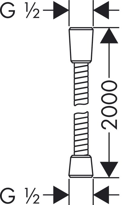 Шланг душевой Hansgrohe SENSOFLEX 28134000