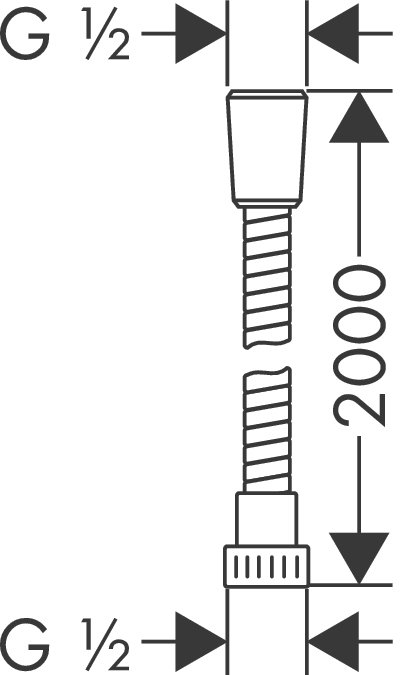 Шланг душевой Hansgrohe METAFLEX 28264000