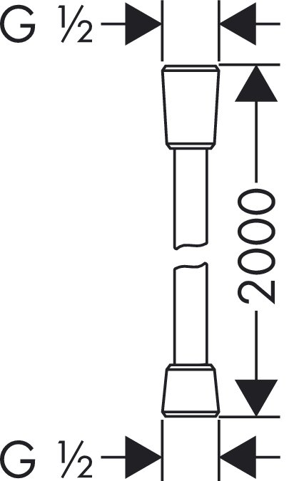 Шланг душевой Hansgrohe ISIFLEX 28274000