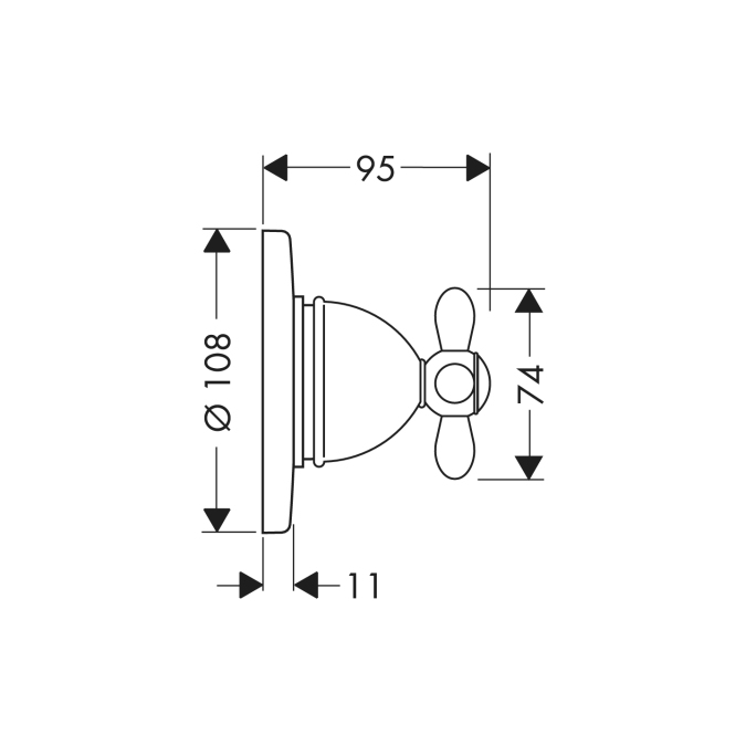Переключатель Hansgrohe AXOR CARLTON 17925000