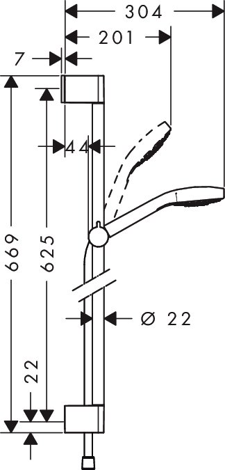 Душевой набор Hansgrohe CROMA SELECT 26560400