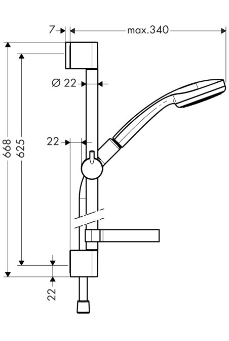 Душевой набор Hansgrohe CROMA 27717000