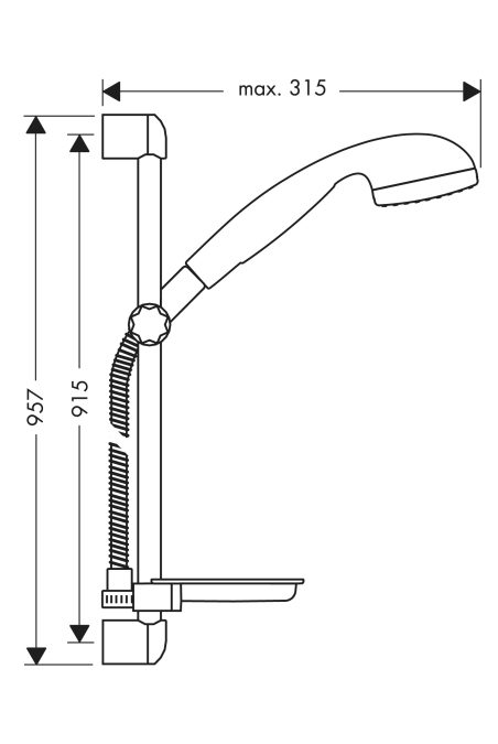 Душевой набоp Hansgrohe CROMA 27756000