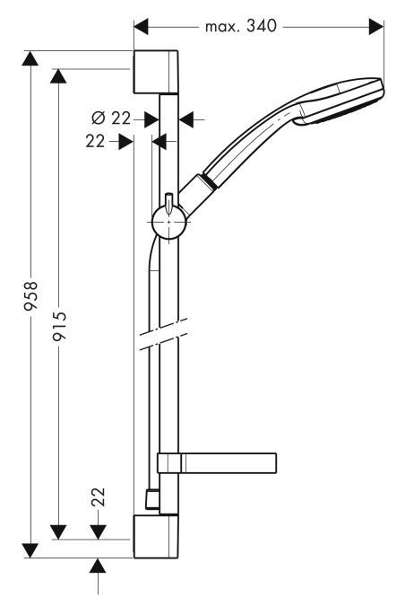 Душевой набор Hansgrohe CROMA 27771000