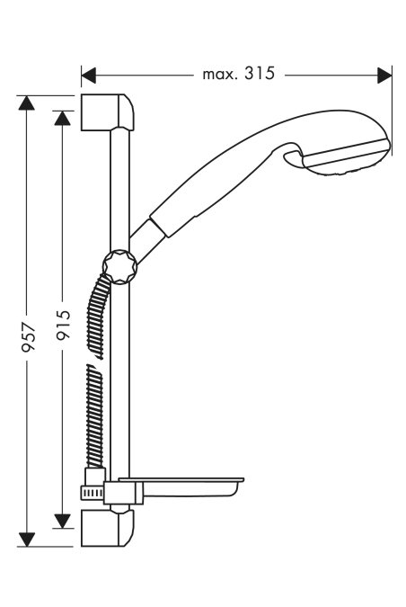Душевой набор Hansgrohe CROMA 27773000