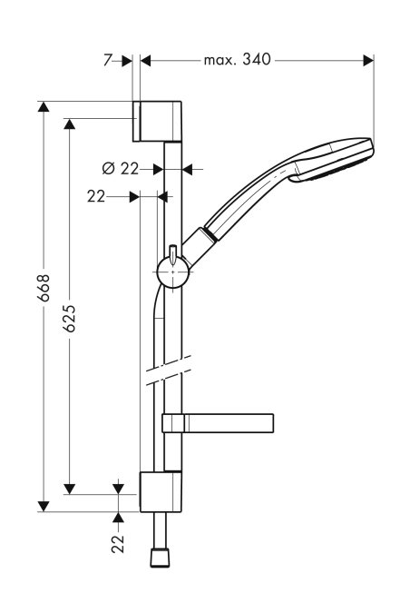 Душевой набор Hansgrohe CROMA 27777000