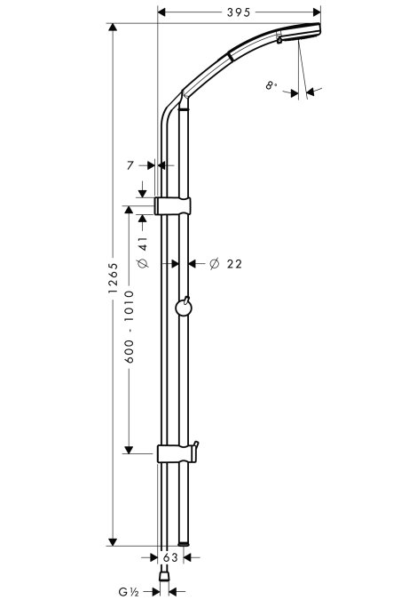 Душевой набор Hansgrohe CROMA 27791000