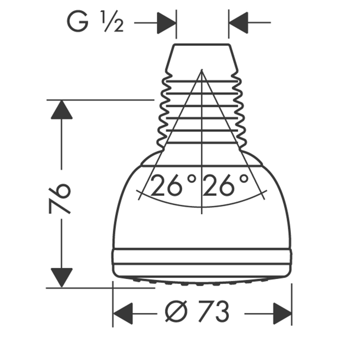 Верхний душ Hansgrohe CROMA 28492000