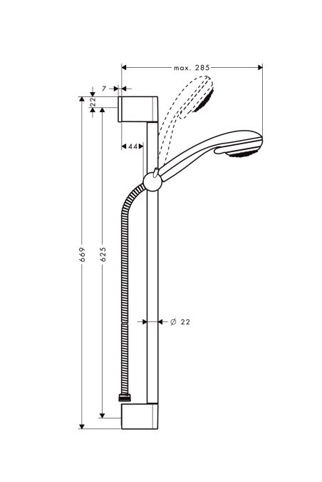 Душевой набор Hansgrohe CROMETTA 27763000
