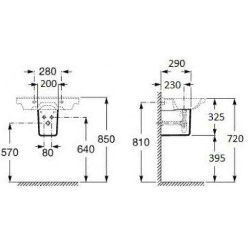 Полупьедестал Roca DEBBA A337991000