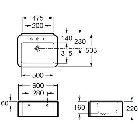 Умывальник Roca ELEMENT 327571000