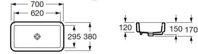 Умывальник Roca ELEMENT 327572000