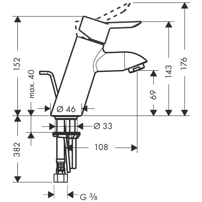 Смеситель для раковины Hansgrohe FOCUS 31701000