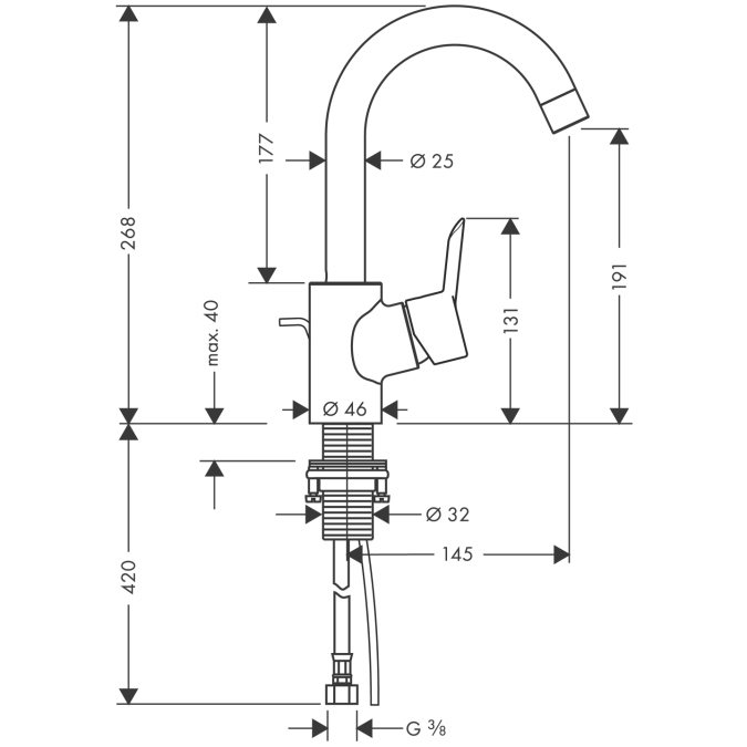 Cмеситель для раковины Hansgrohe FOCUS 31710000