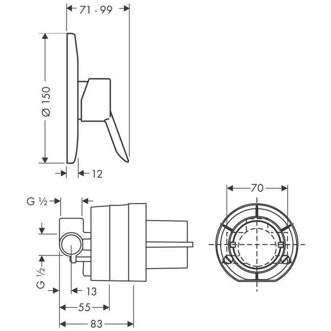 Смеситель для душа Hansgrohe FOCUS 31764000