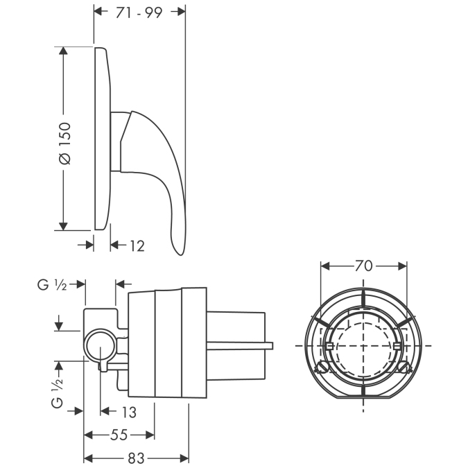 Смеситель для душа Hansgrohe FOCUS 31766000
