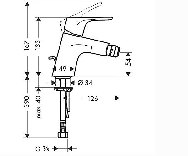 Смеситель для биде Hansgrohe FOCUS 31921000