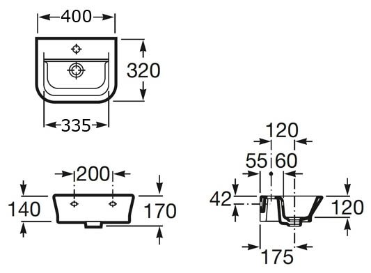 Умывальник Roca GAP 327478000
