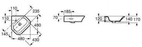 Умывальник Roca GAP A32747R000