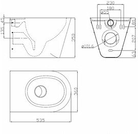 Унитаз подвесной Kolo K13103000